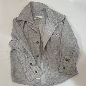 Appaman Gray Striped Button Down Shirt